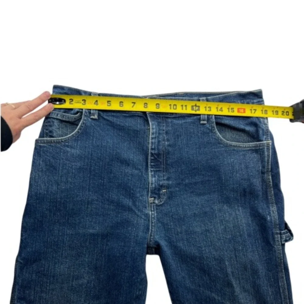 Mens Genuine DICKIES Carpenter Denim Blue Jeans Medium Wash‎ Size 36x32 Workwear